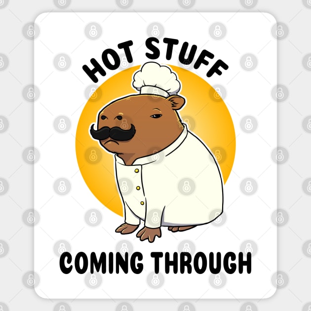 Hot Stuff coming through Capybara Chef Sticker by capydays